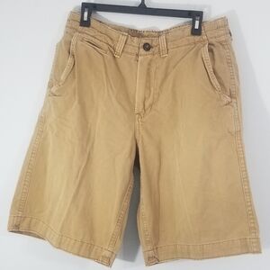 American Eagle Outfitters Mens Khaki Shorts. Waist 32". Inseam 11". 4 Pockets.